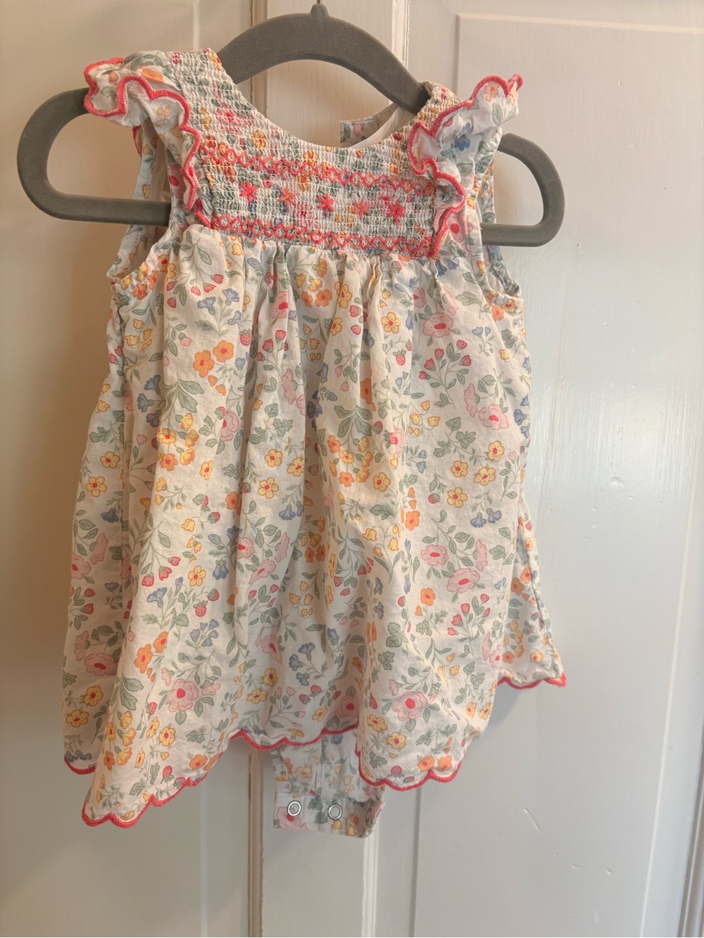 H&M Smocked Bodysuit Dress — 9m